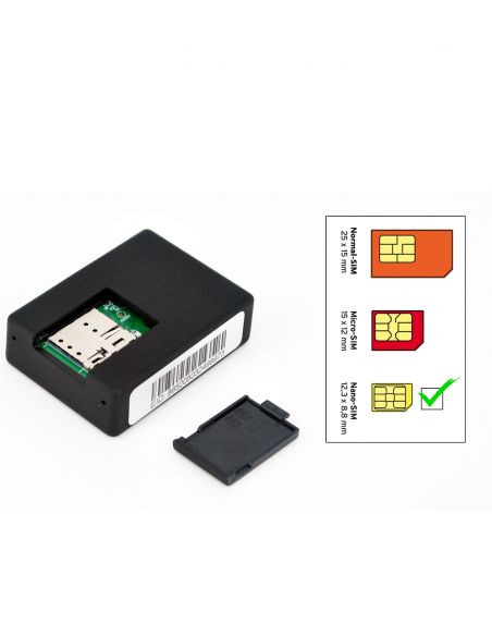 Micro espion GSM a distance - type de carte sim
