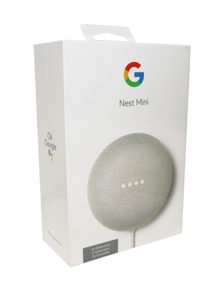 Boite d'assistant vocal google nest mini micro GSM