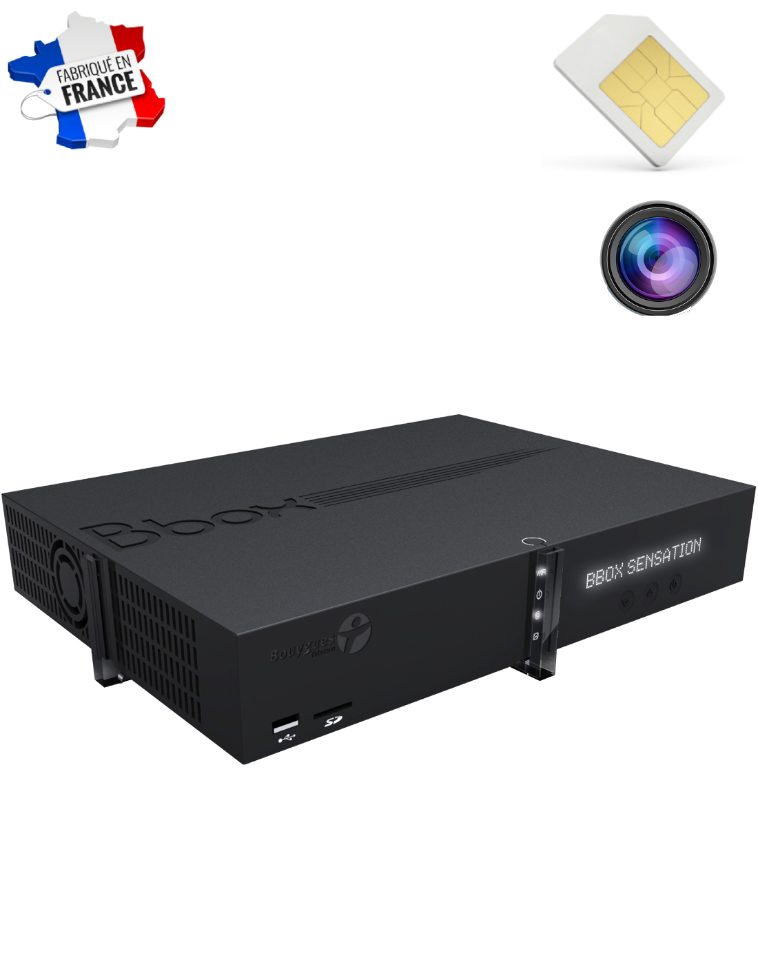 Box internet TV - Bbox Bouygues - Module caméra espion