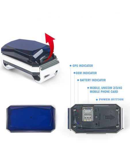 Micro espion GSM et GPS - emplacement batterie et sim