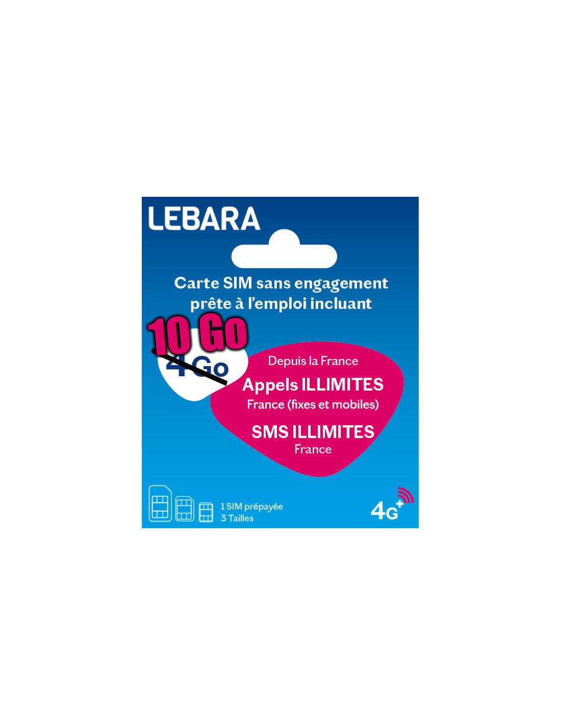 Lebara Hello! M Carte SIM prépayée | Tarif téléphone portable sans contrat  | avec Allnet Flat Minutes & SMS dans tous les réseaux allemands + 13 Go