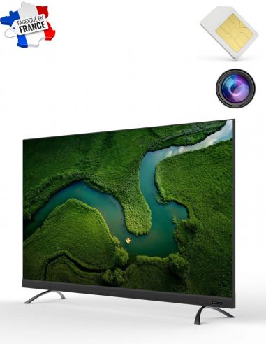 Television LED EssentielB 4k Ultra HD - micro GSM et camera