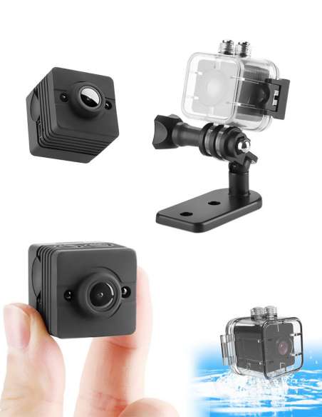 Mini camera espion vision grand angle nocturne - boite d'etancheite