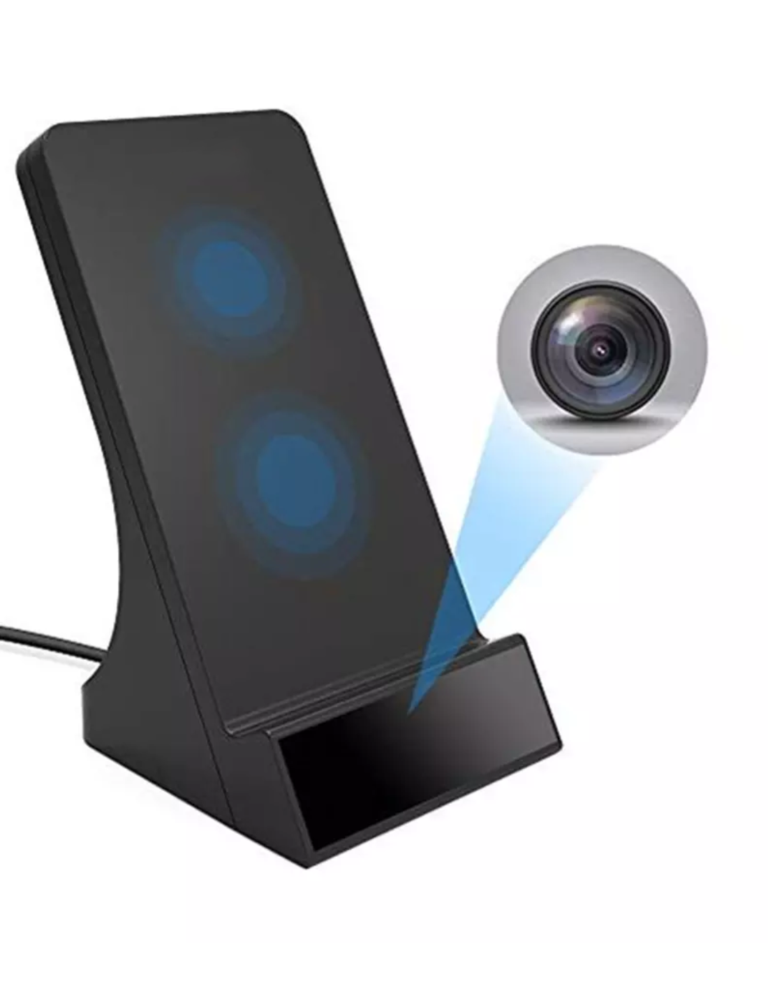 Station de charge - Caméra espion Wifi - Vision à distance en direct