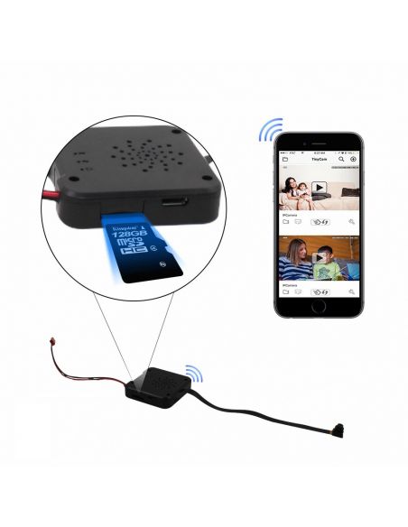 Camera wifi module espion dissimulable - jusqu'à 128 Go