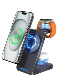 Chargeur 3 en 1 avec micro...