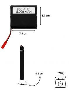 Batterie 5000 mAh 3,7V pour... 2