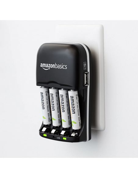 Chargeur piles Amazon Basics micro GSM avec piles