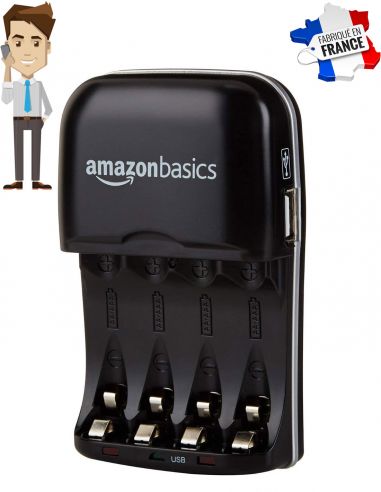 Chargeur piles Amazon Basics micro GSM