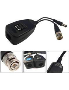 Couple de recepteur/transmetteur RJ45 BNC et alimentation 2