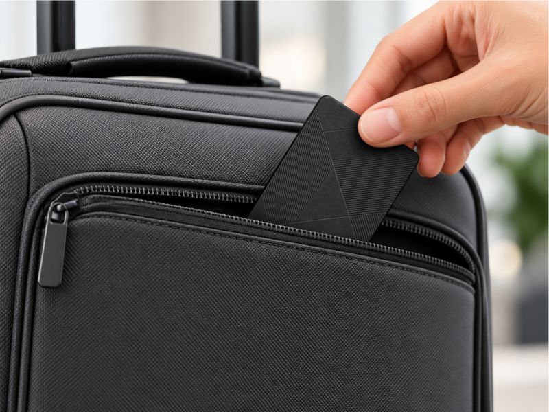 Silent Card pour portefeuille, valise et objets de valeur